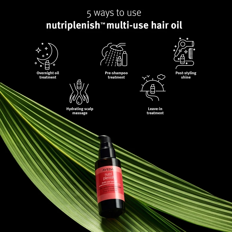 Aveda Nutriplenish™ Multi-Use Hair Oil 6 Aveda Nutriplenish™ Multi-Use Hair Oil – Image 4
