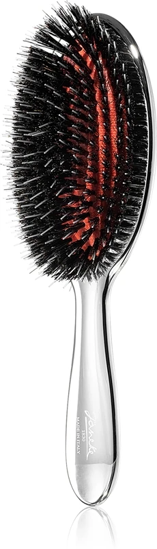 Janeke Chromium Line Air-Cushioned Brush With Bristles And Nylon Reinforcement