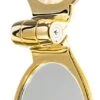 Janeke Gold Line Golden Folding Hair-Brush With Mirror