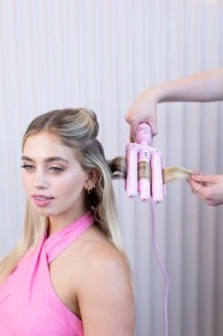 Mermade Mini Waver 25 Mm -Soins Capillaires mermade mini waver 25 mm boucleur triple pour cheveux 4